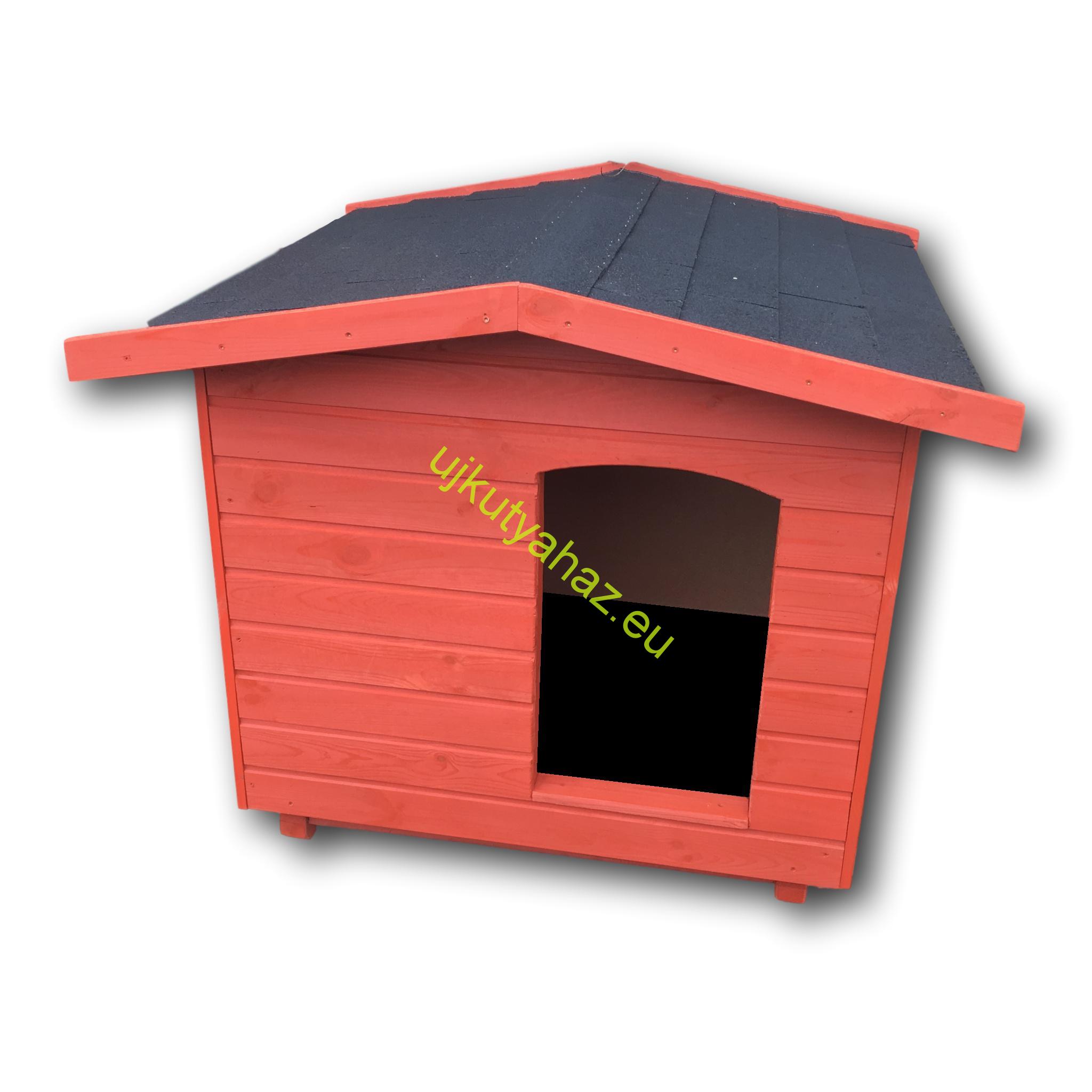 Új Okos fűthető 90X100 hőszigetelt kutyaház fordított amerikai tetős mahagóni