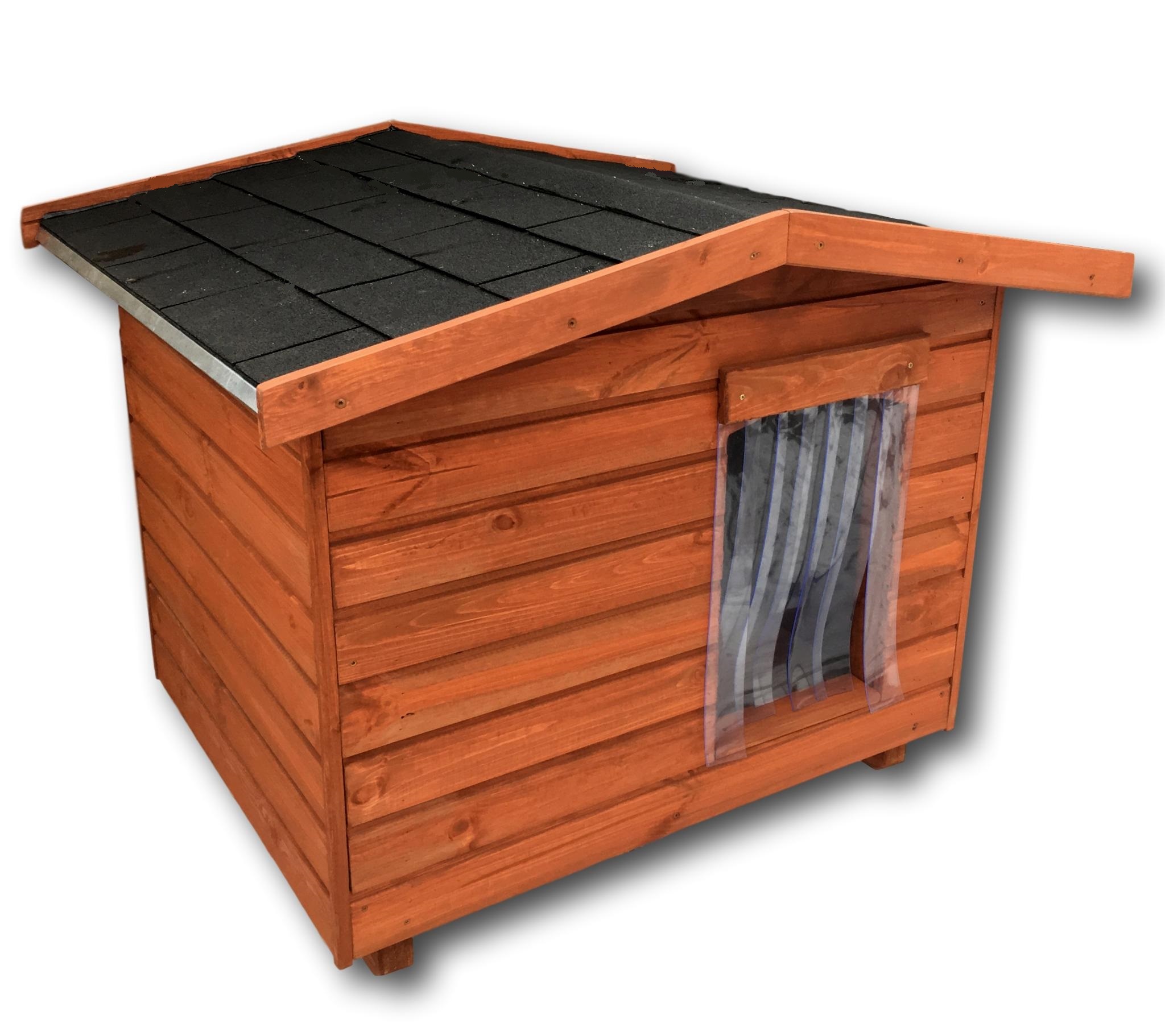Új 80X100 hőszigetelt kutyaház fordított amerikai tetős dió